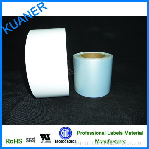 Matte Chrome silver PET label sticker strong adhesive